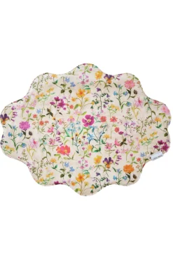 Reversible Wavy Placemat Made With Liberty Fabric in Linen Garden & Katie & Millie