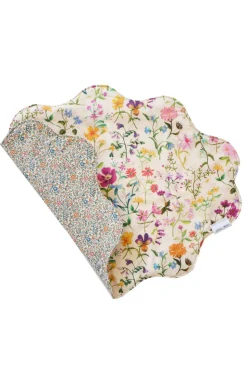 Reversible Wavy Placemat Made With Liberty Fabric in Linen Garden & Katie & Millie