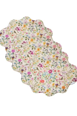 Reversible Wavy Placemat Made With Liberty Fabric in Linen Garden & Katie & Millie
