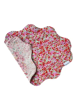 Reversible Wavy Placemat Made With Liberty Fabric in Wiltshire Stars & Adelajda’s Wish