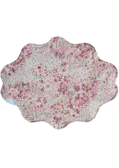 Reversible Wavy Placemat Made With Liberty Fabric in Wiltshire Stars & Adelajda’s Wish