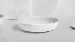 Rhombe Serving Bowl in White