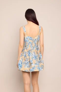 Ria Dress in Farfella Ginger Root