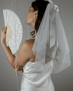Ribbon Bow Veil