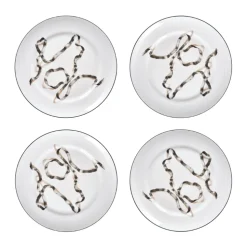 Ribbon Dessert Plates