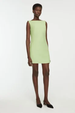 Rifer Dress in Pistachio Green Charmelaine Cady