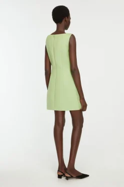 Rifer Dress in Pistachio Green Charmelaine Cady