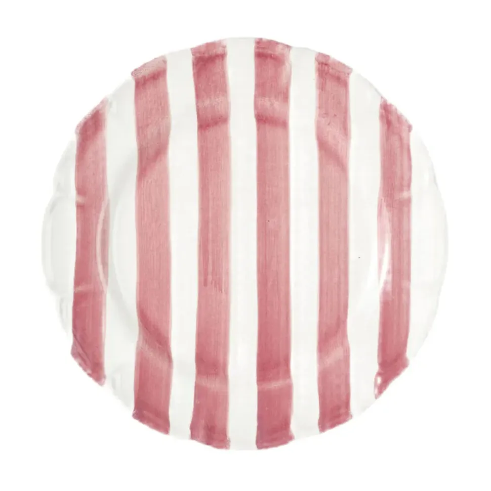Righe Dinner Plate, Pink