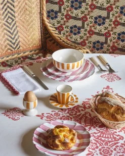 Righe Dinner Plate, Pink