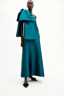 Rita Gown In Peacock