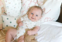 RL Baby x Riley Sheehey Saturday in The Park Cotton Bodysuit in Romantic Sampler