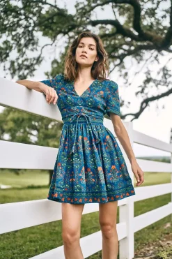 Roan Dress in Midnight Garden