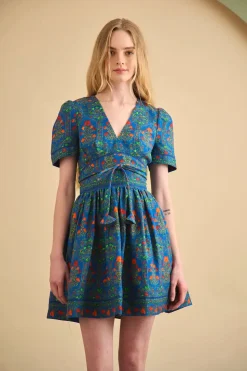Roan Dress in Midnight Garden