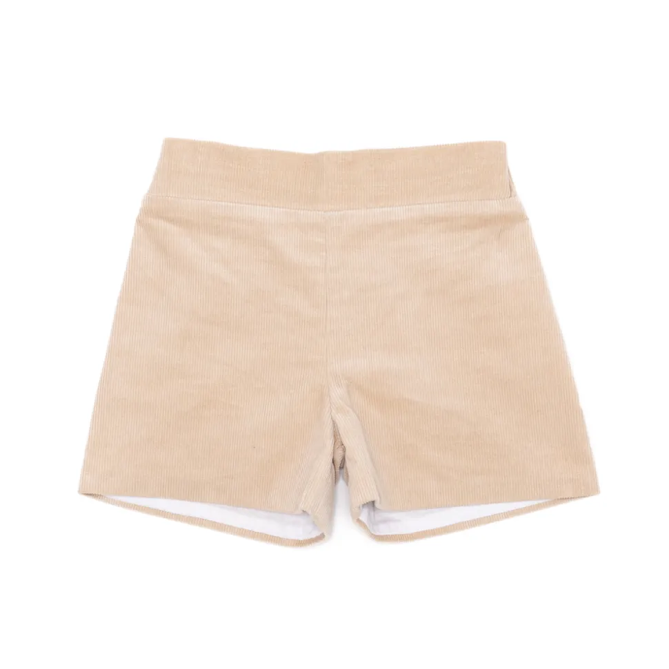 Robert Shorts in King's Way Khaki Corduroy