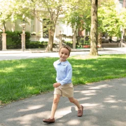 Robert Shorts in King's Way Khaki Corduroy