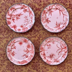 Rocaille Pink Dessert Plate
