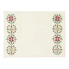 Rohida Embroidered Placemat, Red and White, Set of 2