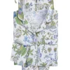 Roman Pajama Set in Pomegranate Linen Lilac