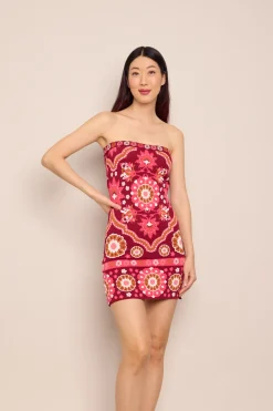 Rome Mini Dress in Mystic Raspberry