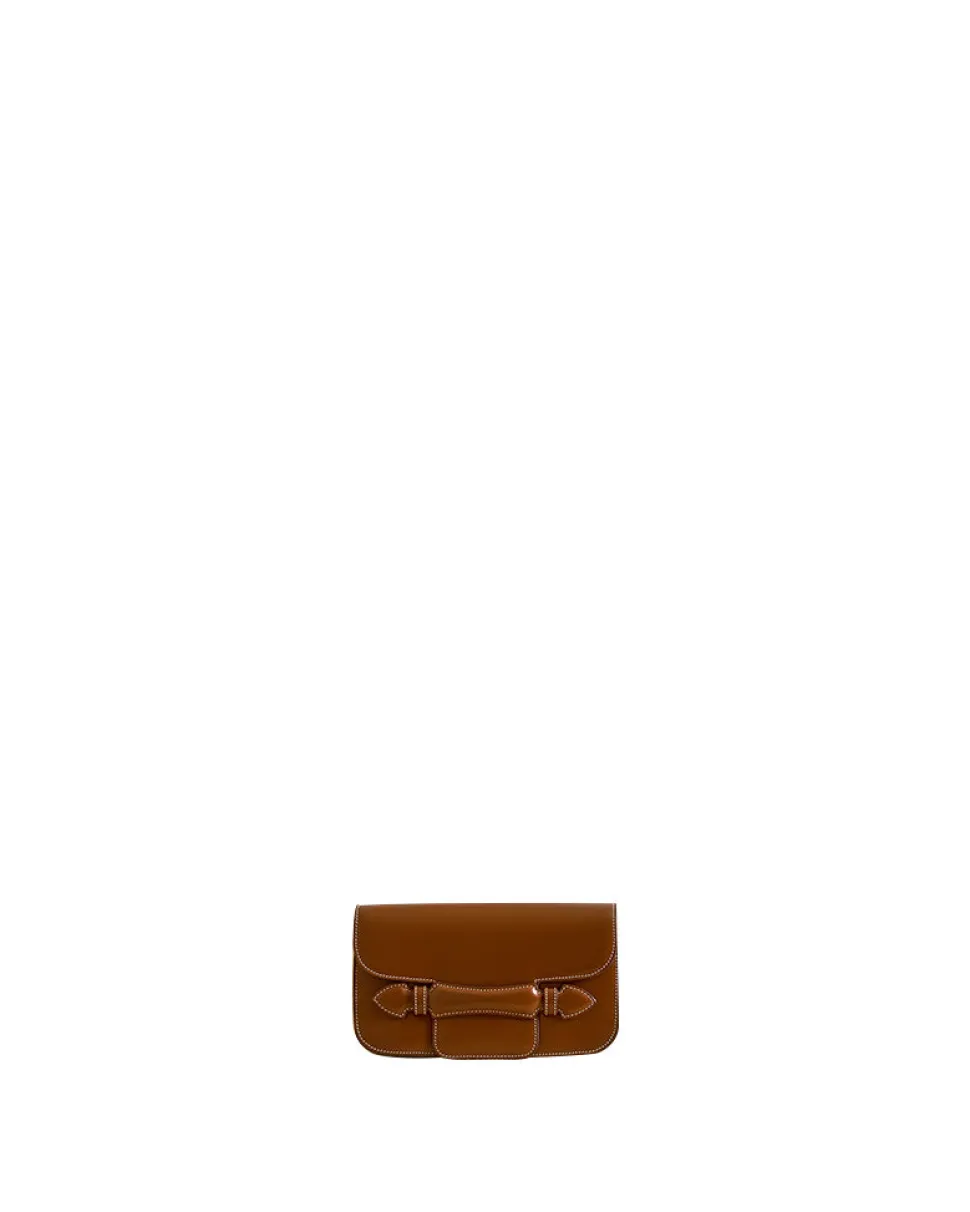 Romy Clutch in Acorn