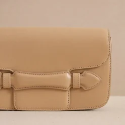 Romy Clutch in Box Calf Palmellato Natural