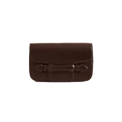 Romy Clutch in Box Calf Palmellato Chocolate