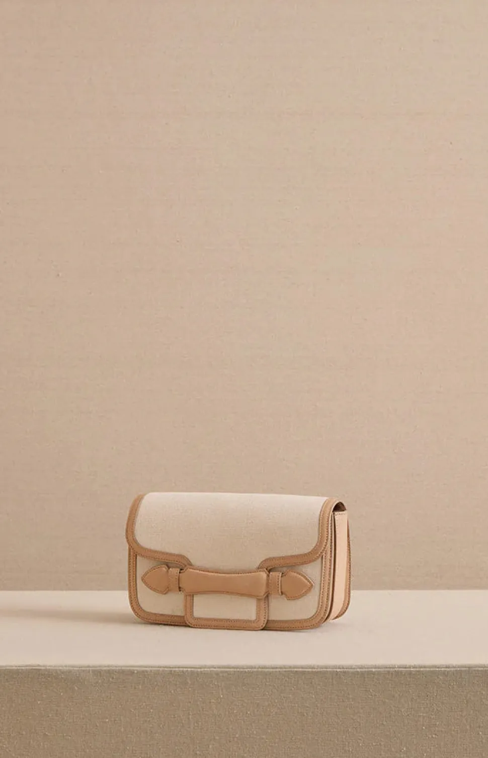 Romy Clutch in Canvas Natural & Supple Soft Natural