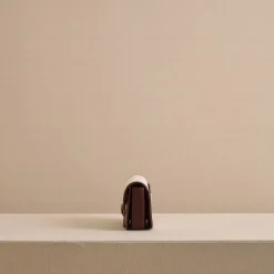 Romy Clutch in Canvas Natural & Soft Chocolate