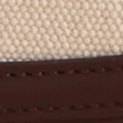 Romy Clutch in Canvas Natural & Soft Chocolate