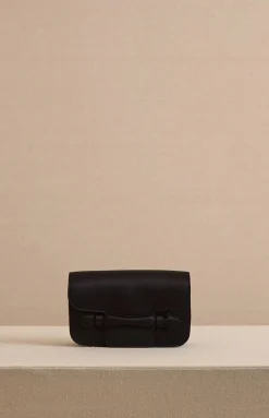 Romy Clutch in Satin Black