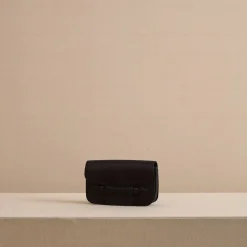 Romy Clutch in Satin Black