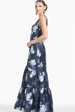 Rori Gown in Midnight Glacial Rose