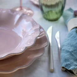 Rosa Collection Soup/Pasta Plate in Rosé