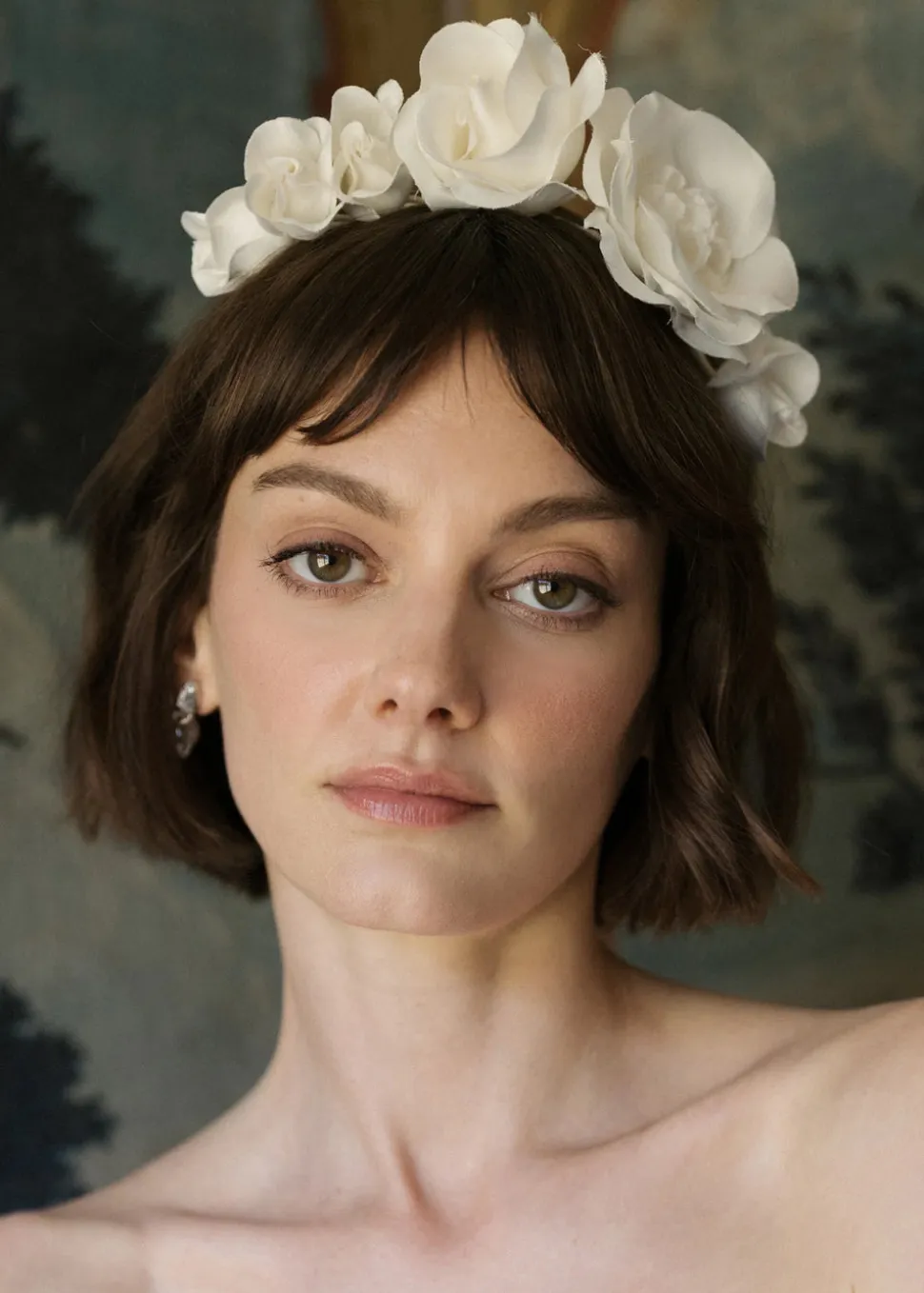 Rosalia Vine Headband in Cream