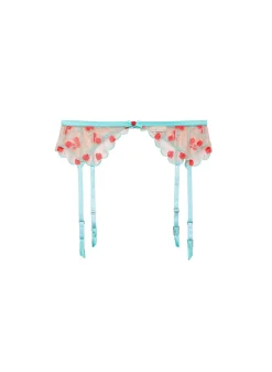Rose & Vine Embroidery Garter Belt
