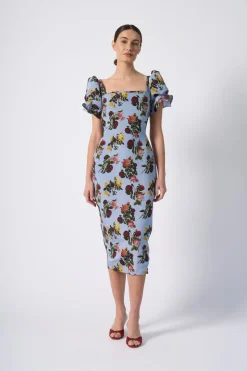 Rose Dress in Blue