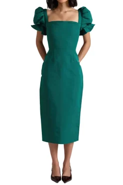 Rose Dress in Evergreen