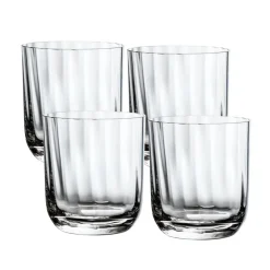 Rose Garden Water/Juice Tumbler Set in Clear, Set of 4