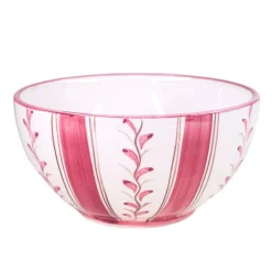 Rose Stripe Cereal Bowl