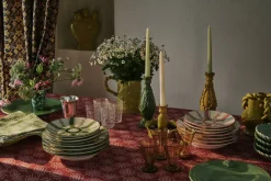 Rose Stripe Dessert Plate