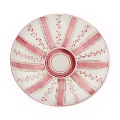 Rose Stripe Serving Bowl