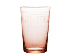 Rose Tumblers With Ovals Design, Set of 4