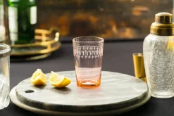 Rose Tumblers With Ovals Design, Set of 4