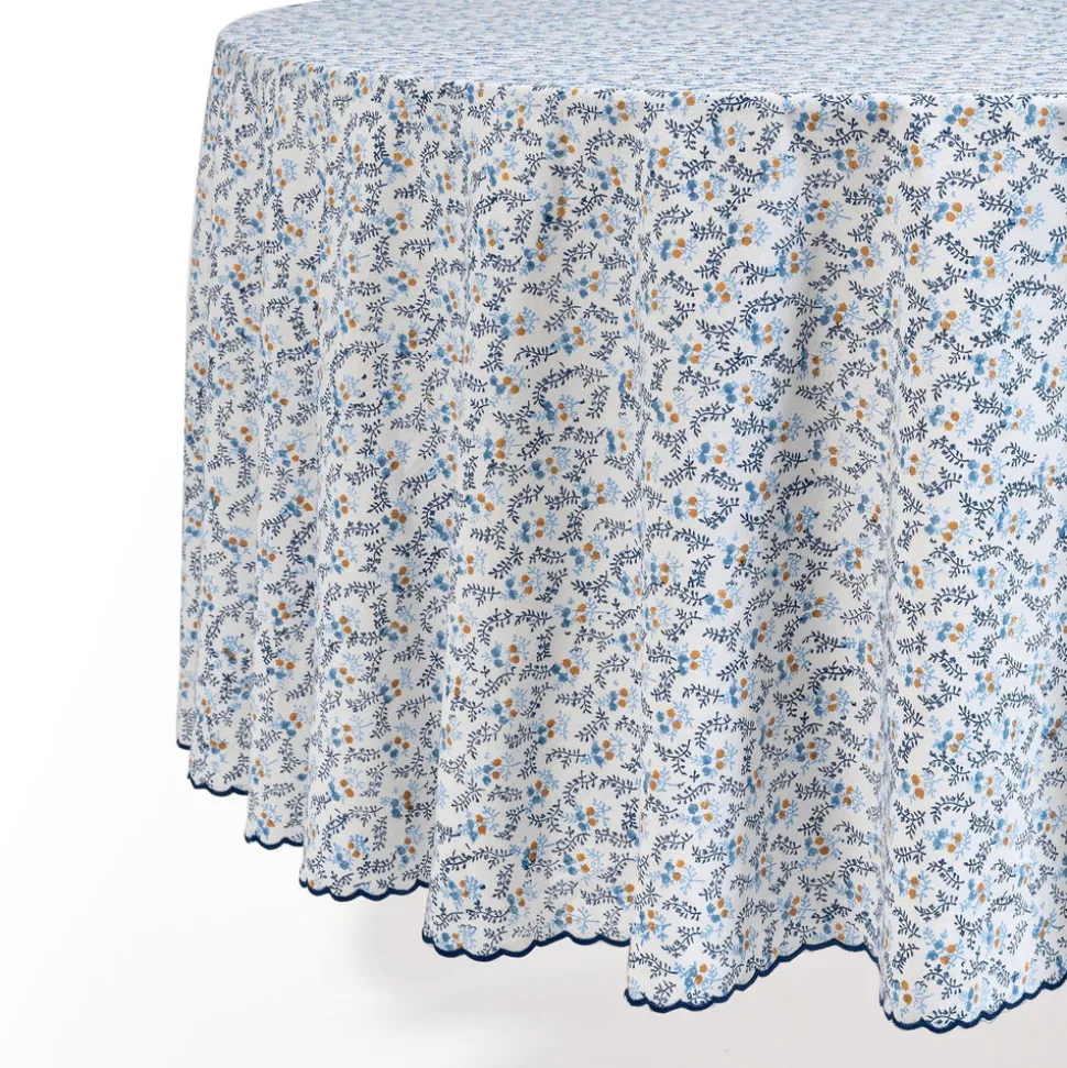 Round Little Flower Tablecloth