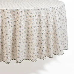 Round Little Flower Tablecloth