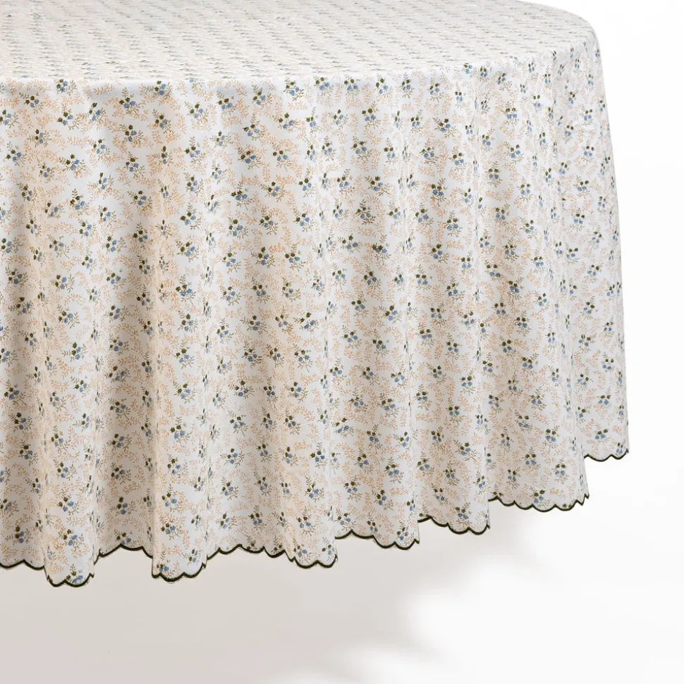 Round Little Flower Tablecloth