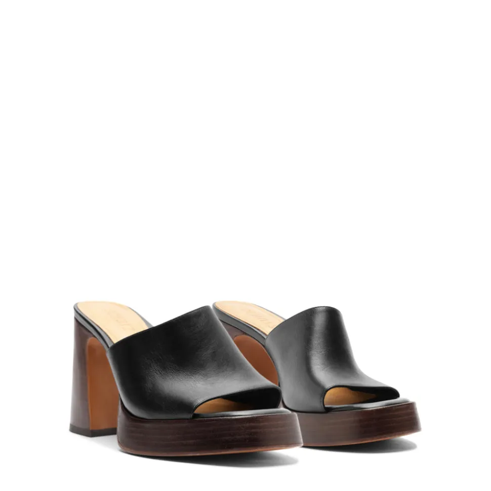 Rowan Leather Sandal in Black
