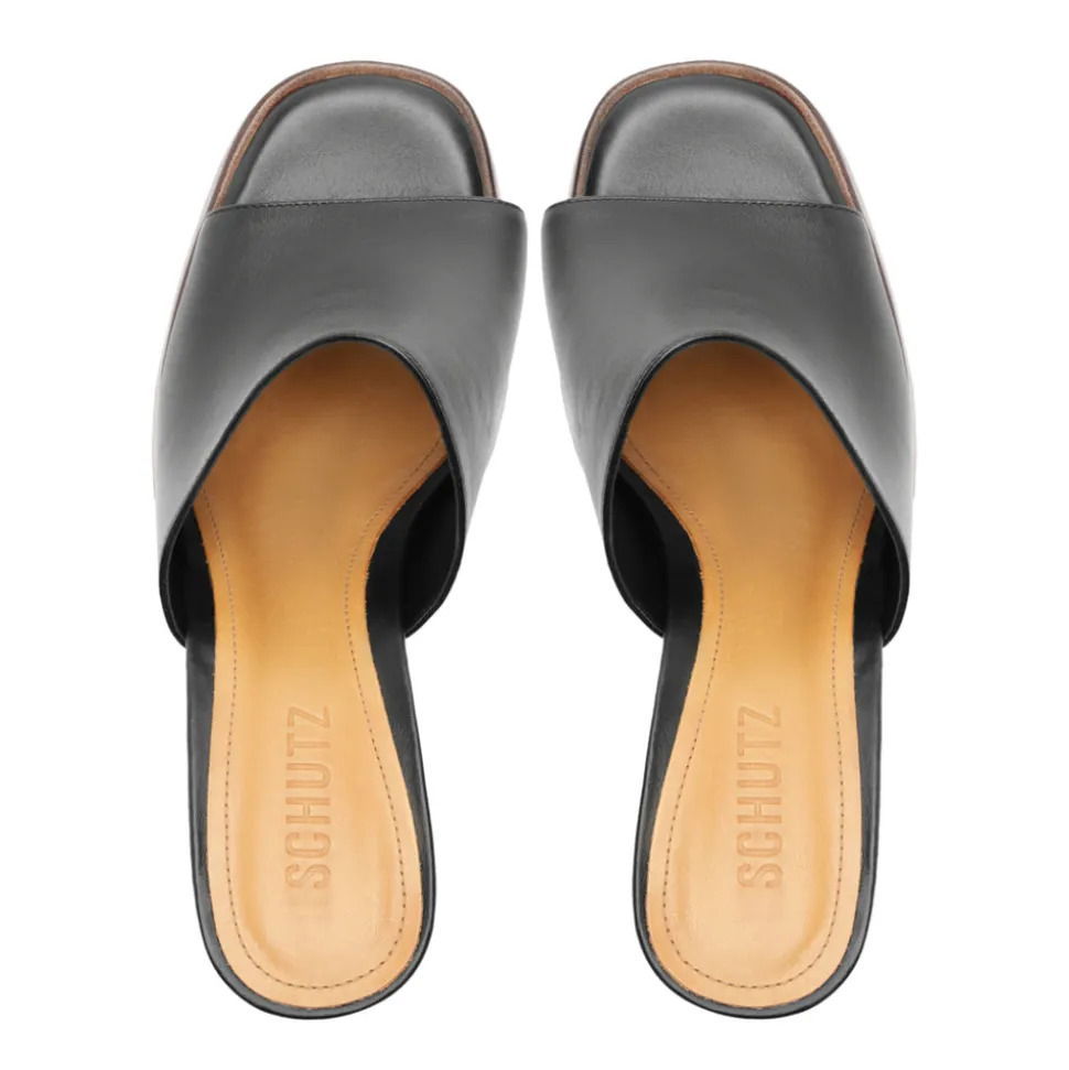 Rowan Leather Sandal in Black