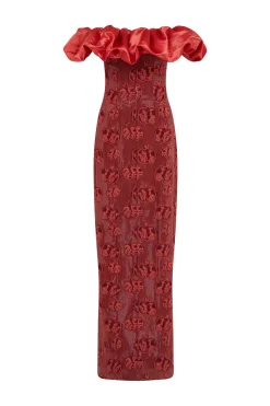 Rowan Sequin Embroidered Column Gown