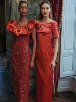 Rowan Sequin Embroidered Column Gown